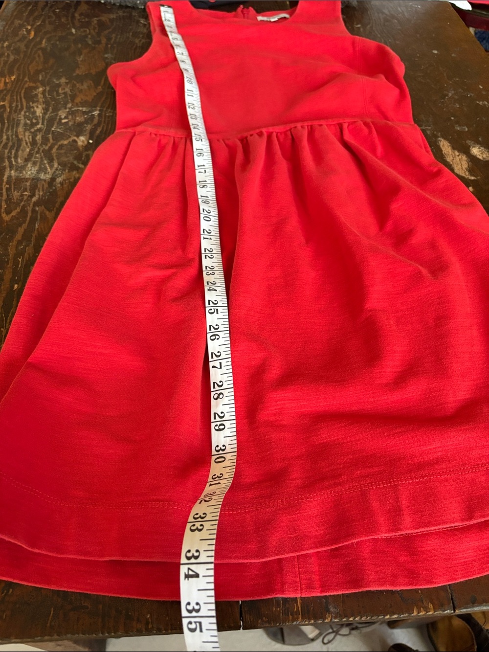 Madewell Light Red Sleeveless Mini Dress Cotton Preppy Size M - Picture 9 of 9